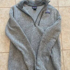 Gray Quarter Zip Pullover